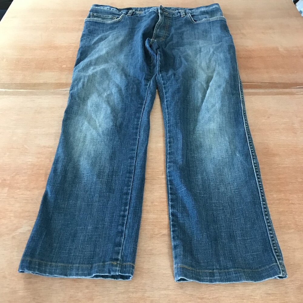 Zegna Sport Slim Fit Jeans Men 36x27 Blue Mid Rise Medium Wash Stretch Designer